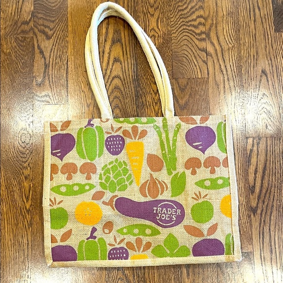 Trader Joe Colorful Tote Bag - Picture 1 of 2